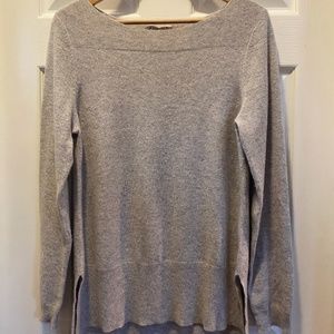 Gray Nanette Cashmere Sweater, L